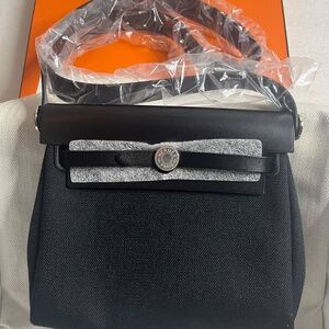 Hermes HERBAG ZIP 20 BAG /Noir